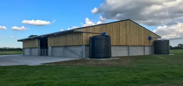 agricultural construction for groundworks to hard landscaping