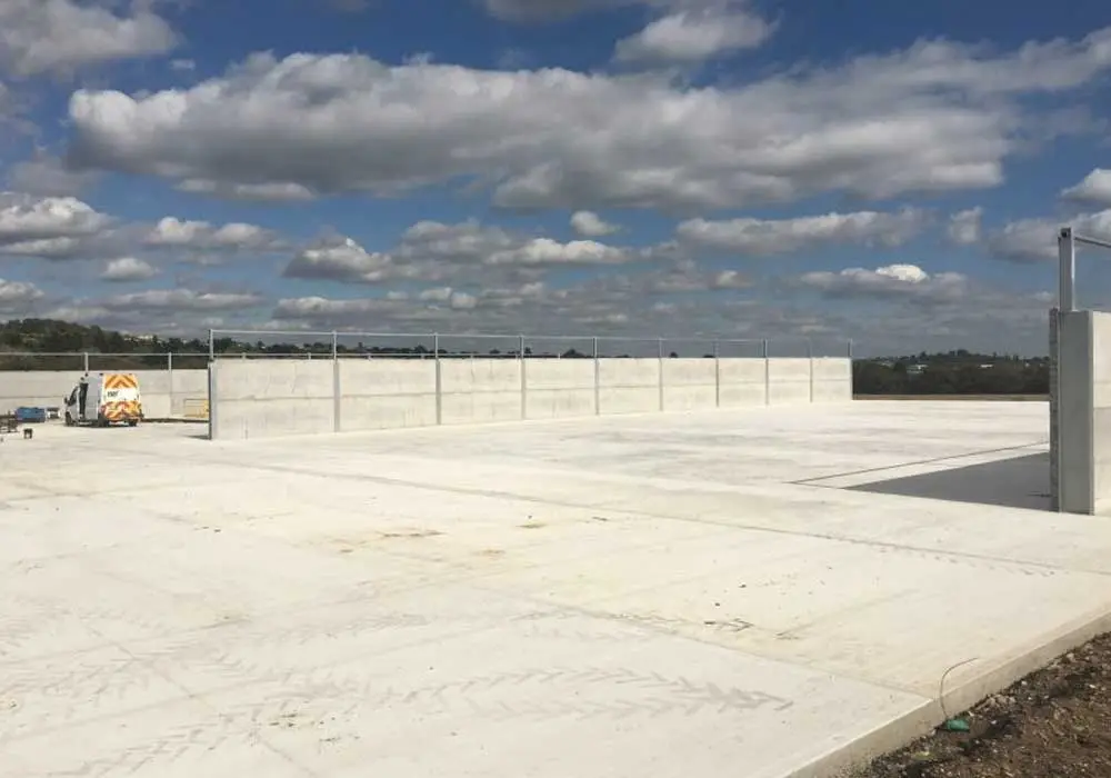 silage clamp concrete batching plant construction